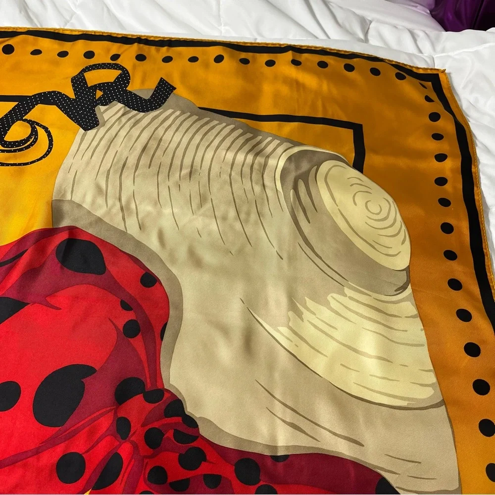 Christian Dior Oversized Silk Scarf 33 1/2 X 34